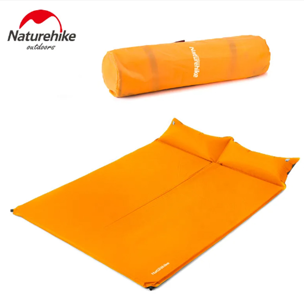 Надувной мат couple inflatable mat pillow-updated Natural yellow Naturehike