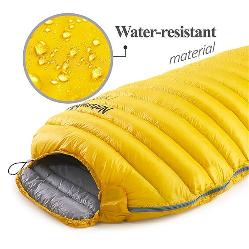 Спальный мешок CW300 mummy goose down sleeping bag Yellow Naturehike