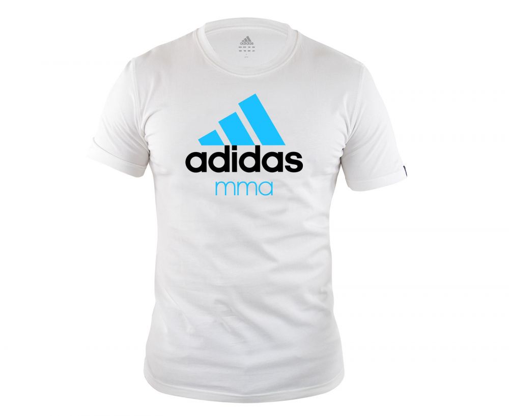 Футболка adiCTMMA Community T-Shirt MMA бело-синяя S